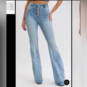 Cello Light Blue Wide Leg Jeans
